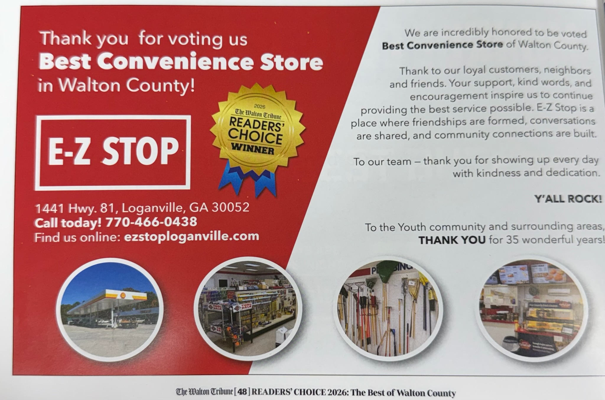 Best Convenience Store Award